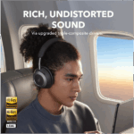 ANKER Vezeték Nélküli Fejhallgató, Soundcore Space One Pro, Összecsukható, Aktív Zajszűrő, jet black - A3062G11 - Image 4