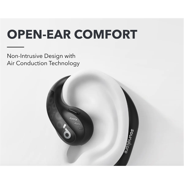 ANKER Vezeték Nélküli Fülhallgató, Soundcore AeroFit Pro, fekete - A3871G11 - Image 2