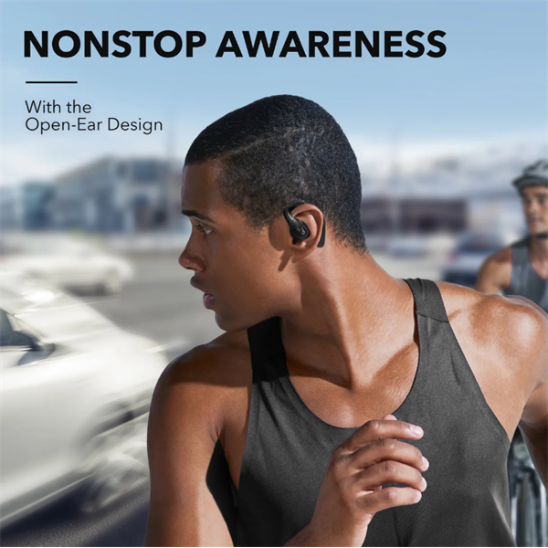 ANKER Vezeték Nélküli Fülhallgató, Soundcore AeroFit Pro, fekete - A3871G11 - Image 6