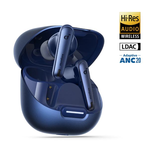ANKER Vezeték Nélküli Fülhallgató, Soundcore Liberty 4 NC, sötétkék - A3947G31 - Image 1