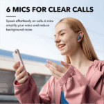 ANKER Vezeték Nélküli Fülhallgató, Soundcore Liberty 4 NC, sötétkék - A3947G31 - Image 6