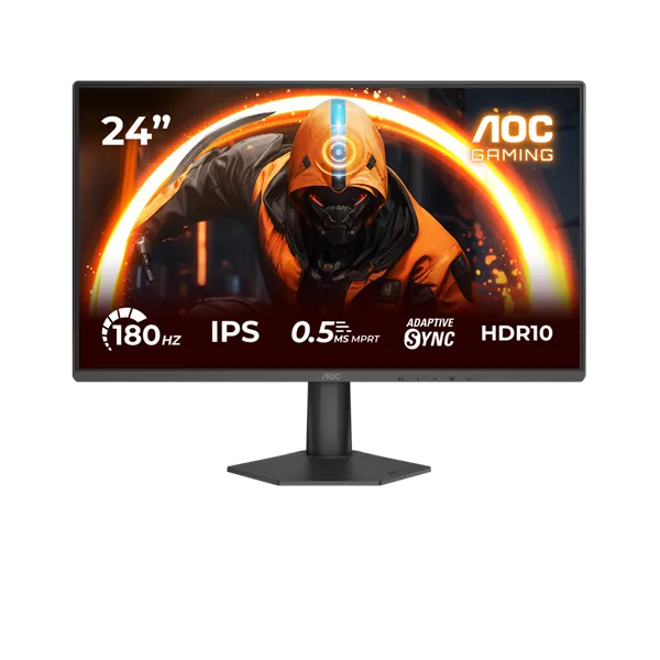 AOC Gaming 180Hz IPS monitor 23,8" 24G50F, 1920x1080, 16:9, 300cd/m2, 4ms, HDMI/DisplayPort
