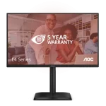 AOC IPS 120Hz FHD monitor 23.8" 24E4CV, 1920x1080, 16:9, 4ms, 300cd/m2, DisplayPort/HDMI/4xUSB-A, pivot, hangszóró - Image 2