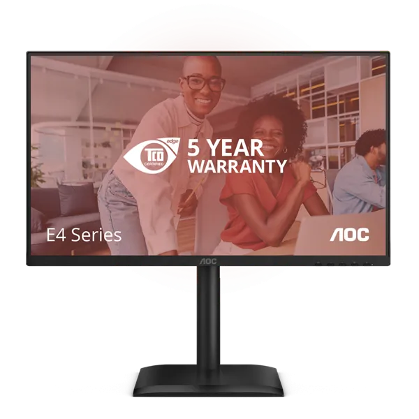 AOC IPS 120Hz FHD monitor 23.8" 24E4CV, 1920x1080, 16:9, 4ms, 300cd/m2, DisplayPort/HDMI/4xUSB-A, pivot, hangszóró - Image 2