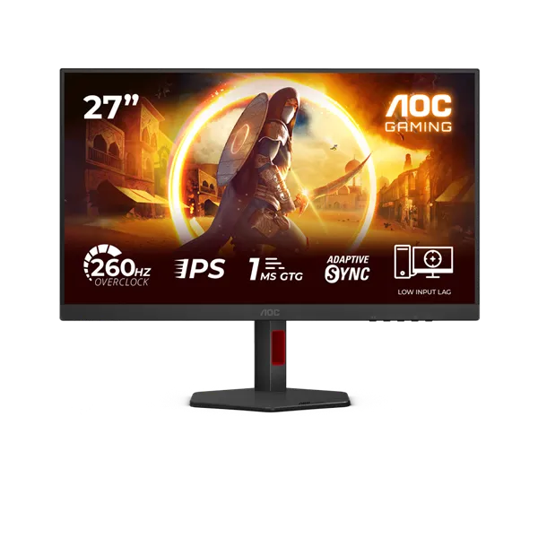 AOC IPS Gaming monitor 27" 27G4ZR 1920x1080, 16:9, 300cd/m2, 1ms, DisplayPort/2xHDMI,260 Hz, áll.mag.,pivot