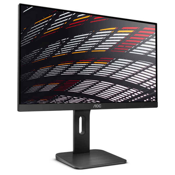 AOC IPS monitor 23.8" 24P1, 1920x1080, 16:9, 250cd/m2, 5ms, VGA/DVI/HDMI/DisplayPort/4xUSB, Pivot, hangszóró - Image 4