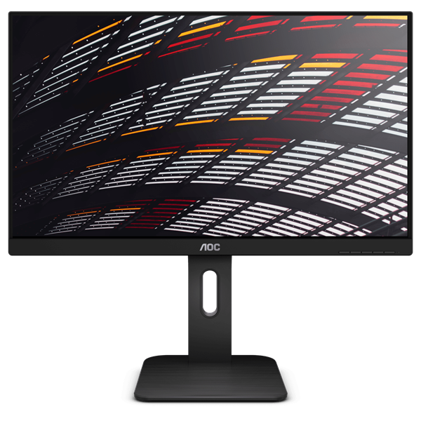 AOC IPS monitor 23.8" 24P1, 1920x1080, 16:9, 250cd/m2, 5ms, VGA/DVI/HDMI/DisplayPort/4xUSB, Pivot, hangszóró - Image 3