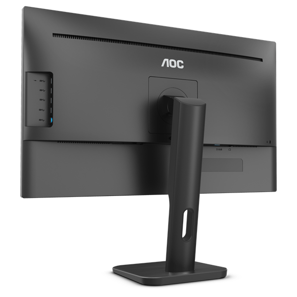 AOC IPS monitor 23.8" 24P1, 1920x1080, 16:9, 250cd/m2, 5ms, VGA/DVI/HDMI/DisplayPort/4xUSB, Pivot, hangszóró - Image 7