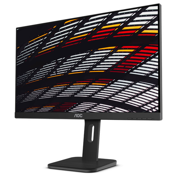 AOC IPS monitor 23.8" 24P1, 1920x1080, 16:9, 250cd/m2, 5ms, VGA/DVI/HDMI/DisplayPort/4xUSB, Pivot, hangszóró - Image 2