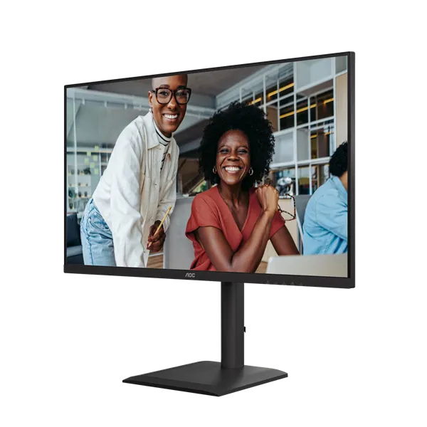 AOC IPS monitor 31,5"Q32E4U, 2560x1440,16:9, 350cd/m2, 4ms, DisplayPort/2xHDMI/4xUSB-A/1xUSB-B, hangszóró,áll.mag.,pivot - Image 4