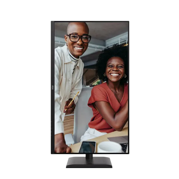 AOC IPS monitor 31,5"Q32E4U, 2560x1440,16:9, 350cd/m2, 4ms, DisplayPort/2xHDMI/4xUSB-A/1xUSB-B, hangszóró,áll.mag.,pivot - Image 5