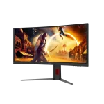 AOC Ívelt Gaming 180Hz VA monitor 34" CU34G4CA, 3440x1440, 21:9, 450cd/m2, 1ms, 2xHDMI/DisplayPort/2xUSB, hangszóró - Image 4