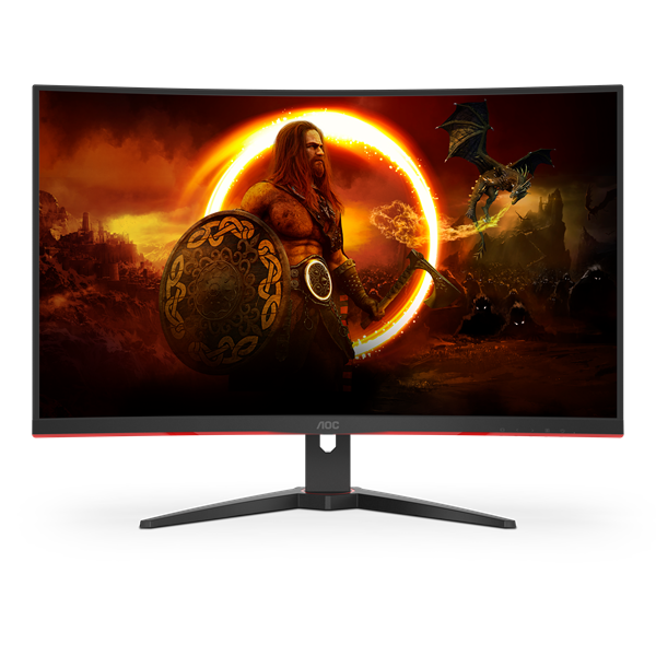 AOC Ívelt Gaming 240Hz VA monitor 31.5" C32G2ZE/BK, 1920x1080, 16:9, 300cd/m2, 1ms, 2xHDMI/DisplayPort - Image 10