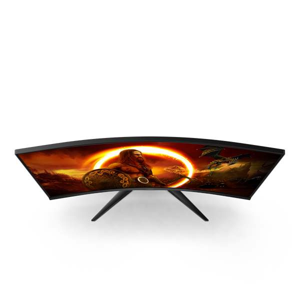 AOC Ívelt Gaming 240Hz VA monitor 31.5" C32G2ZE/BK, 1920x1080, 16:9, 300cd/m2, 1ms, 2xHDMI/DisplayPort - Image 9