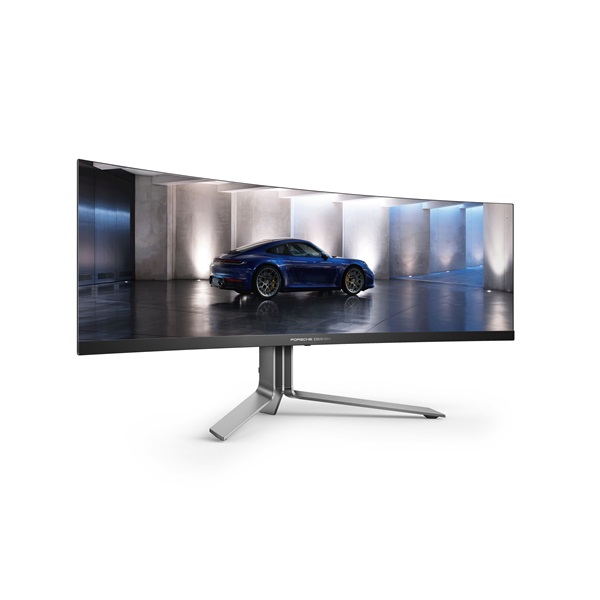 AOC 49" Agon Pro PD49 Porsche Design 5K DQHD QD-OLED HDMI/DP/USB/USB-C ívelt gamer monitor - Image 2