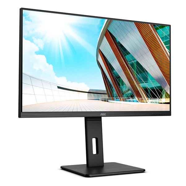 AOC VA monitor 31.5" U32P2, 3840x2160, 16:9, 350cd/m2, 4ms, 2xHDMI/DisplayPort/4xUSB, Pivot, hangszóró - Image 4