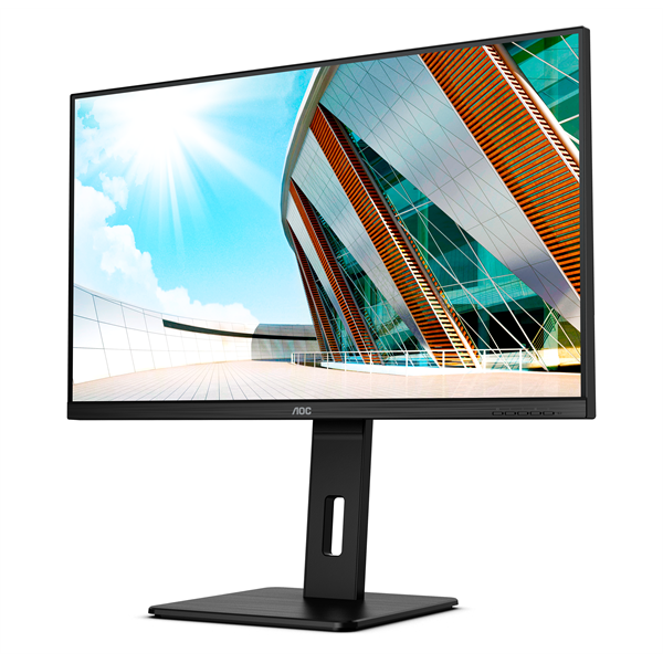 AOC VA monitor 31.5" U32P2, 3840x2160, 16:9, 350cd/m2, 4ms, 2xHDMI/DisplayPort/4xUSB, Pivot, hangszóró - Image 3