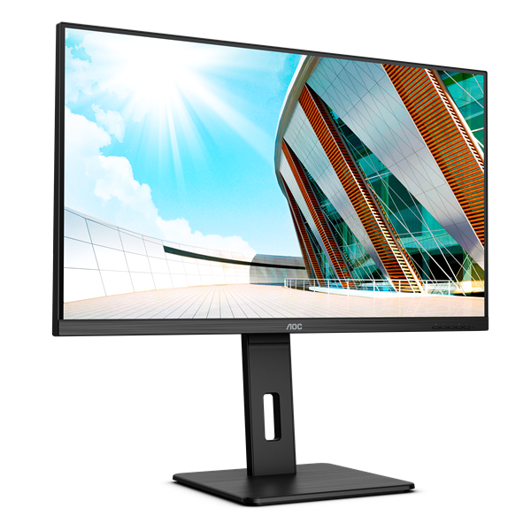 AOC VA monitor 31.5" U32P2, 3840x2160, 16:9, 350cd/m2, 4ms, 2xHDMI/DisplayPort/4xUSB, Pivot, hangszóró - Image 5