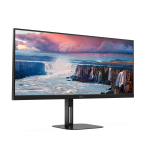 AOC VA monitor 34" U34V5C/BK, 3440x1440, 21:9, 300cd/m2, 1ms, HDMI/DisplayPort/USB-C/4xUSB, hangszóró - Image 6