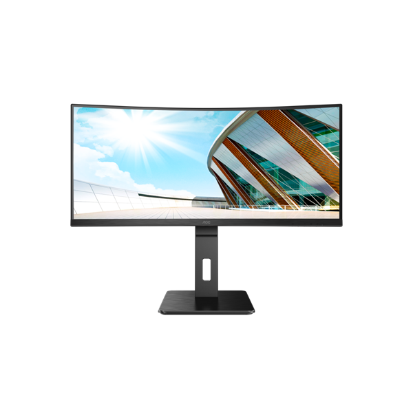 AOC Ívelt VA monitor 34" CU34P2A, 3440x1440, 21:9, 300cd/m2, 1ms, 100Hz, 2xHDMI/DisplayPort/4xUSB, hangszóró - Image 3