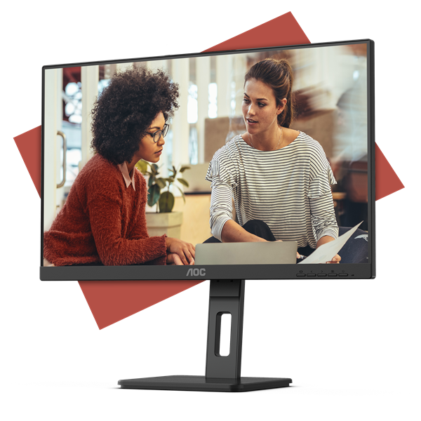 AOC IPS monitor 27" 27E3QAF, 1920x1080, 16:9, 300cd/m2, 4ms, HDMI/DisplayPort/VGA, Pivot, hangszóró - Image 2