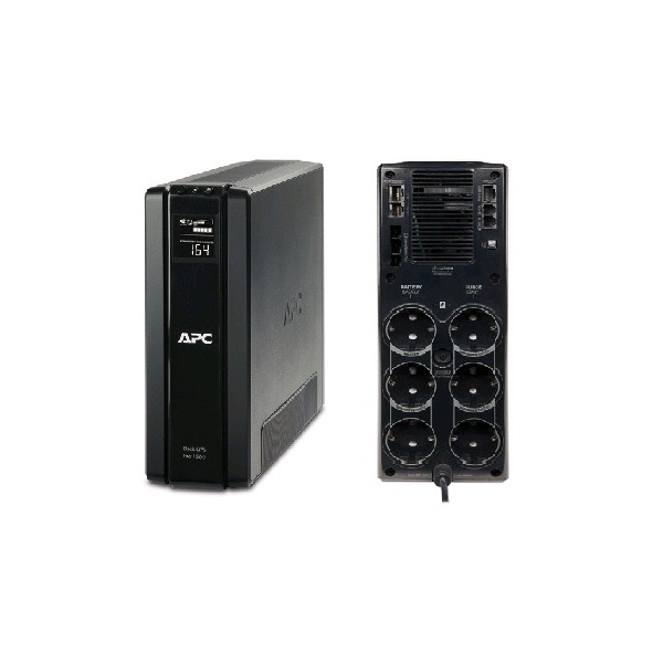 APC szünetmentes, Back-UPS BR1500G-GR, (3+3 SCHUKO) 1500VA (865 W) LCD 230V LINE-INTERAKTÍV, torony - USB - Image 1