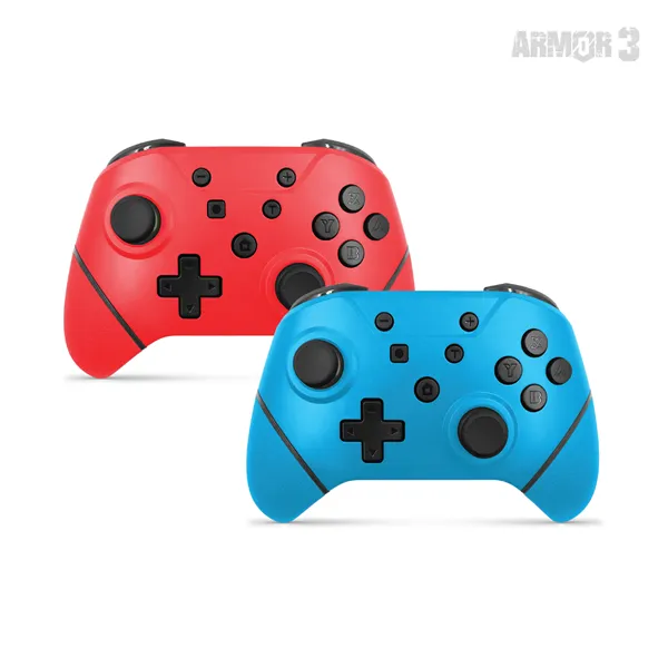 ARMOR3 NUCHAMP Nintendo Switch Kiegészítő Vezeték nélküli kontroller, Kék & Piros (2-PACK) - Image 3