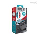ARMOR3 Nintendo Switch/OLED Travel csomag (Üvegfólia + Thumb Grips + Füllhallgató + Tok + Töltő kábel) - Image 2