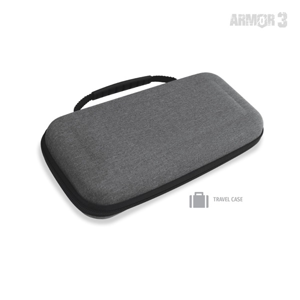 ARMOR3 Nintendo Switch/OLED Travel csomag (Üvegfólia + Thumb Grips + Füllhallgató + Tok + Töltő kábel) - Image 5