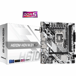 ASROCK Alaplap S1700 H610M-HDV/M.2+ D5 INTEL H610, mATX