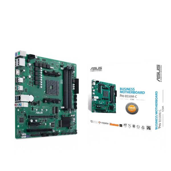 ASUS Alaplap AM4 PRO B550M-C/CSM AMD B550, mATX