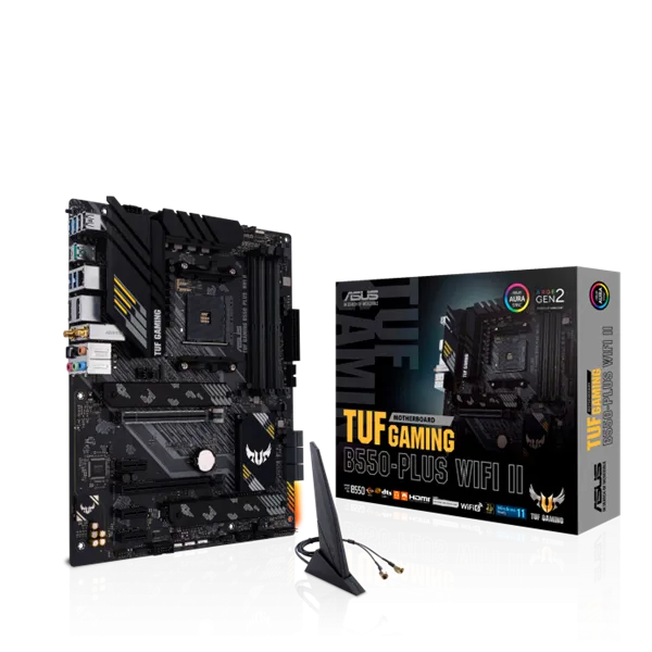 ASUS Alaplap AM4 TUF GAMING B550-PLUS WIFI II AMD B550, ATX