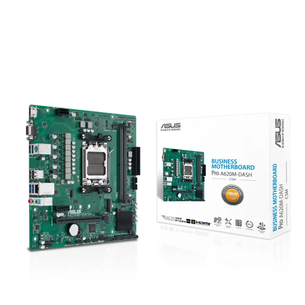 ASUS Alaplap AM5 PRO A620M-DASH-CSM AMD A620, mATX