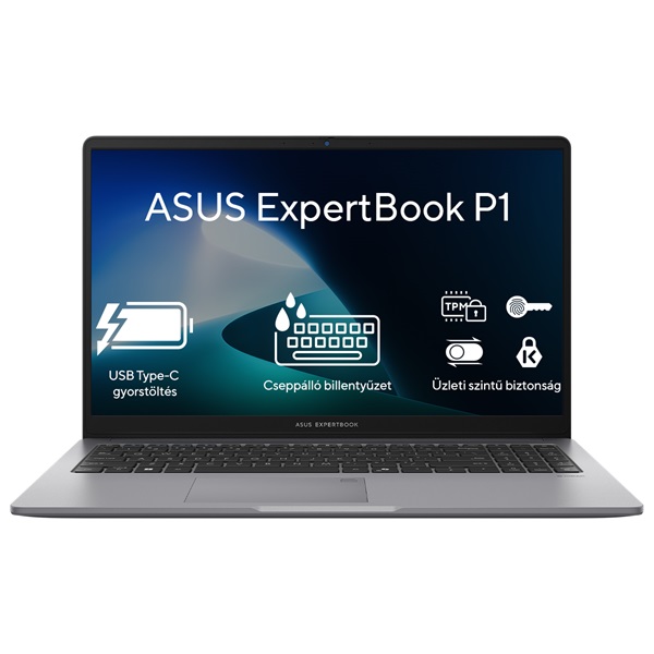 ASUS COM NB Expertbook P1403CVA-S62781W 14" FHD, i7-13620H, 16GB, 512GB M.2, INT, WIN11H, Szürke, Backlit - Image 2