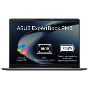 ASUS COM NB Expertbook PM3606CKA-MB0198, 16" WUXGA, Ryzen AI 5 330, 16GB, 512GB M.2, INT, NOOS, Szürke