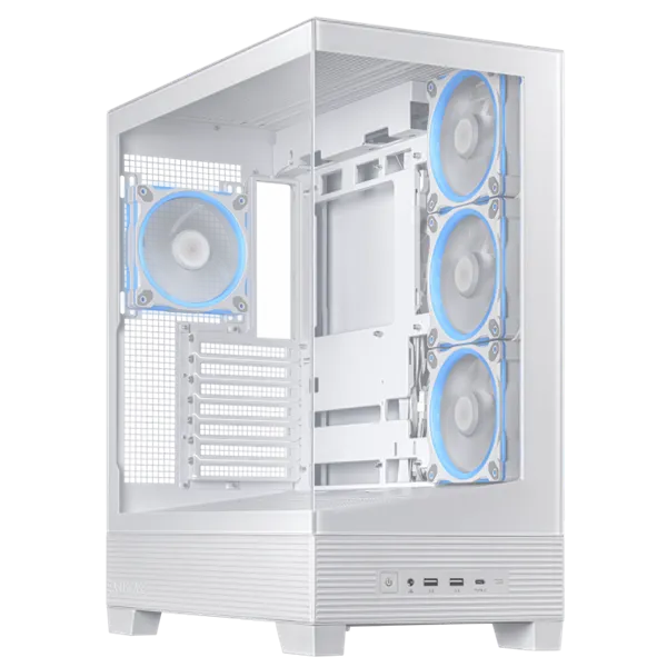 ASUS Ház A31 Plus, 750W (AP-750G), Fehér, Üvegfalú