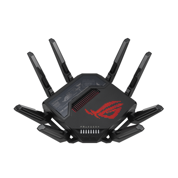 ASUS Wireless Router Quad Band BE25000 1xWAN/LAN(10Gbps) + 4xWAN/LAN(2.5Gbps) + 1xLAN(1000Mbps) + 2xUSB, GT-BE98 - Image 1