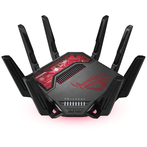 ASUS Wireless Router Tri Band BE19000 2xWAN(1x10Gbps,1x2.5Gbps) + 5xLAN(1x10Gbps,3x2.5Gbps,1x1Gbps) + 2xUSB, GT-BE19000