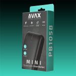 AVAX Powerbank USB-C 20W 10000mAh, fekete