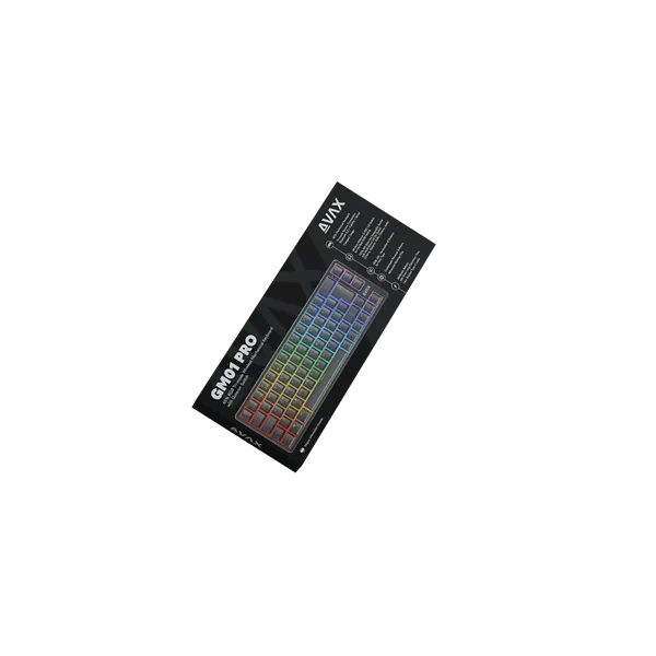 AVAX GM01 PRO 65% HUN RGB tri-mode mechanikus (Gateron piros switch) billentyűzet - Image 6