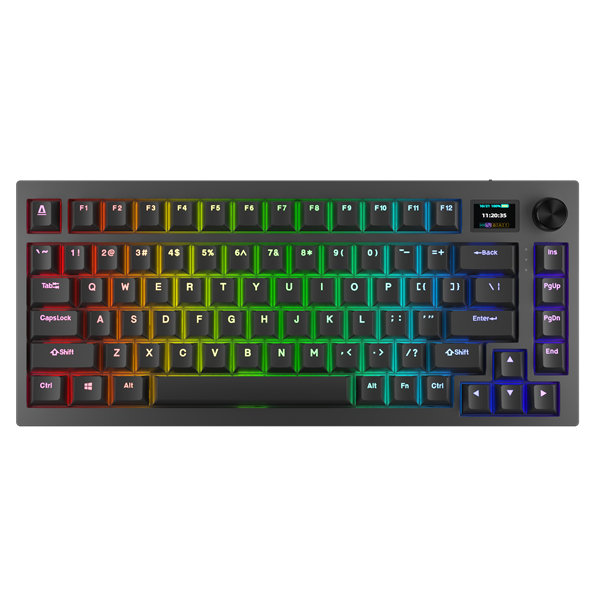 AVAX GM02 PRO 75% HUN Gasket RGB tri-mode mechanikus (Gateron piros switch) billentyűzet - Image 4