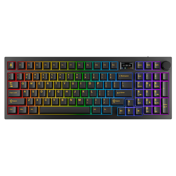 AVAX GM03 PRO 98% HUN Gasket RGB tri-mode mechanikus (Gateron piros switch) billentyűzet - Image 1