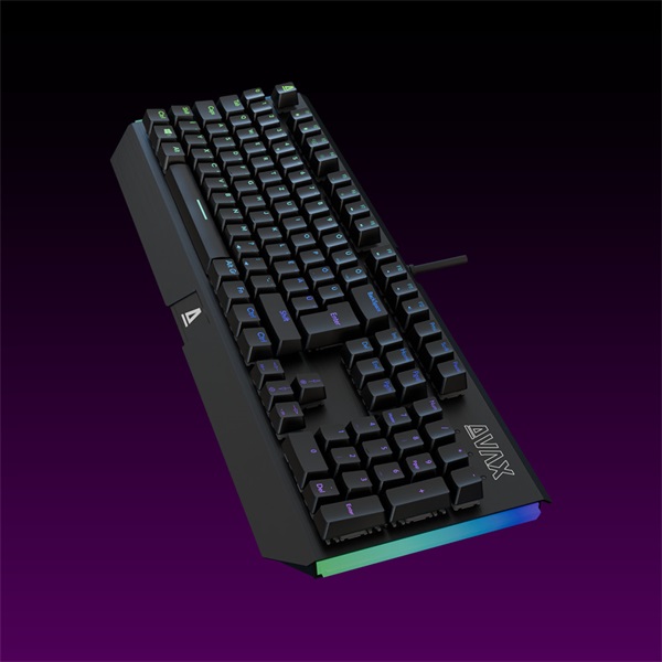 AVAX FS01 Full size HUN vezetékes mechanikus (Outemu barna switch) alumínium billentyűzet