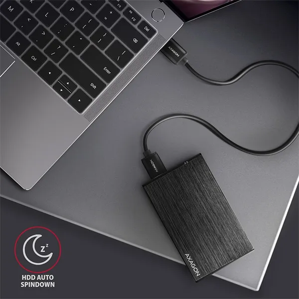 AXAGON EE25-XA6 2,5" USB3.0 HDD SATA Aline Box Black - Image 11