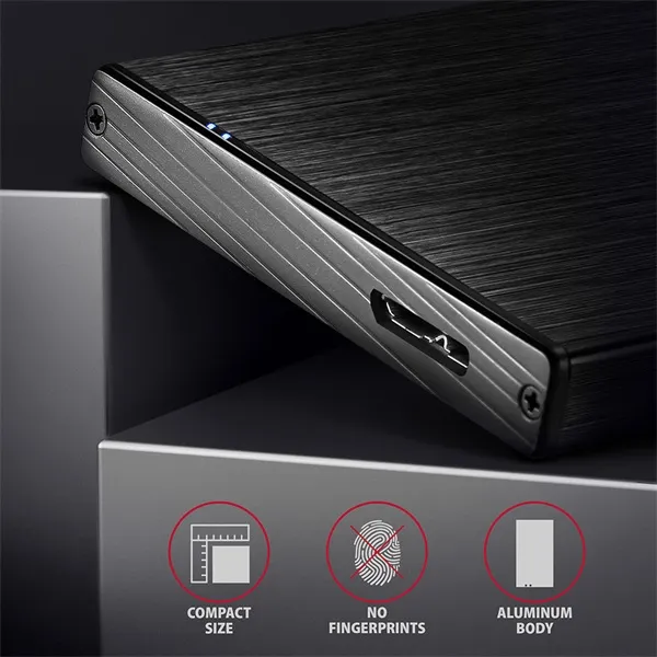 AXAGON EE25-XA6 2,5" USB3.0 HDD SATA Aline Box Black - Image 9