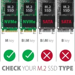 AXAGON EEM2-GTR SuperSpeed+ USB-C - NVMe M.2 THIN RIB Box Black - Image 22