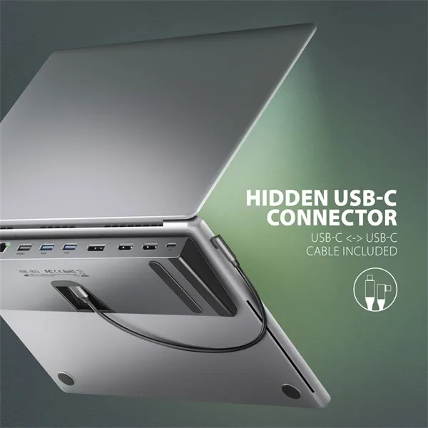 AXAGON HMC-4KX3 USB-C 5Gbps Triple 4K Display 11in1 Hub Silver - Image 15