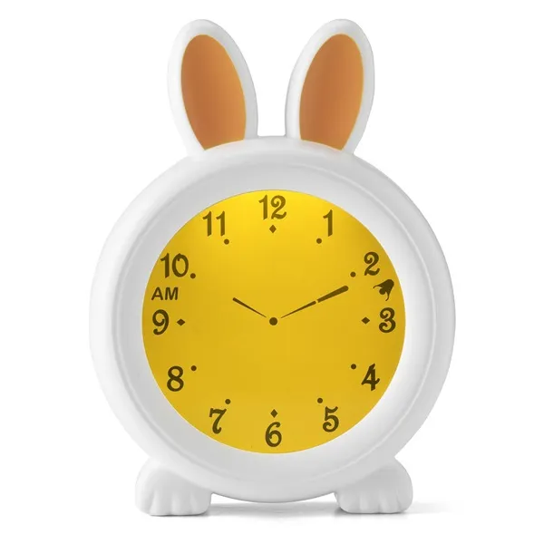 Alecto BC100BUNNY Alvástréner éjszakai fény és ébresztőóra nyúl