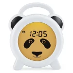 Alecto BC100PANDA Alvástréner éjszakai fény és ébresztőóra panda