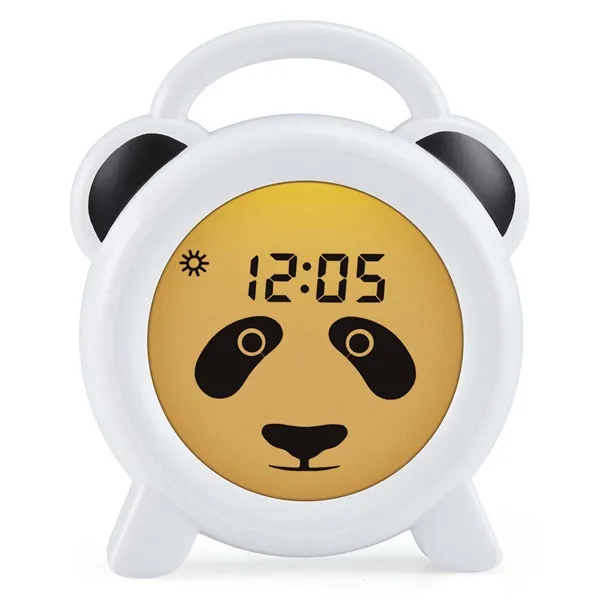 Alecto BC100PANDA Alvástréner éjszakai fény és ébresztőóra panda